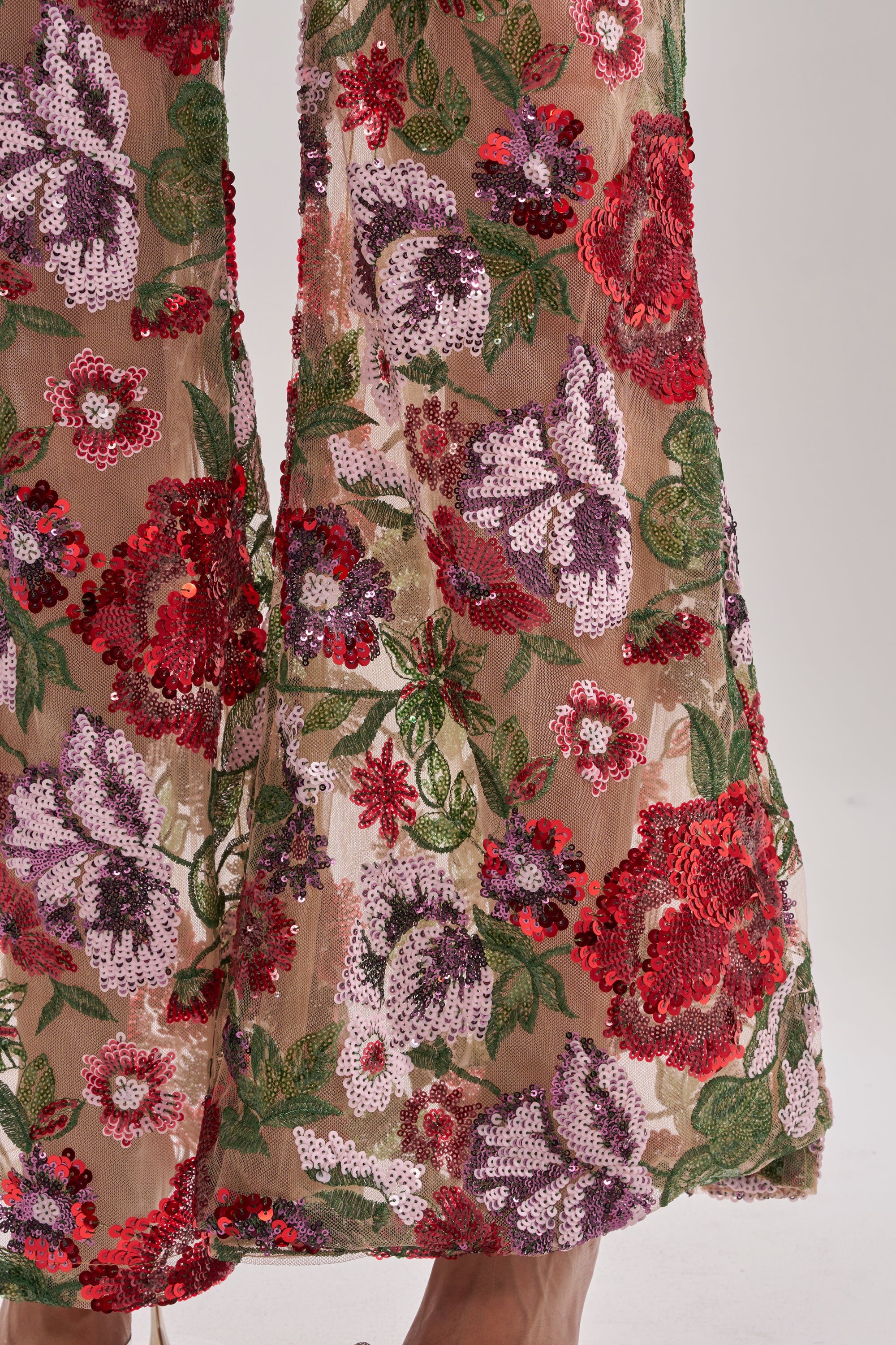 ENCHANTED GARDEN FLORAL EMBROIDERED TULLE PANT - Image 7