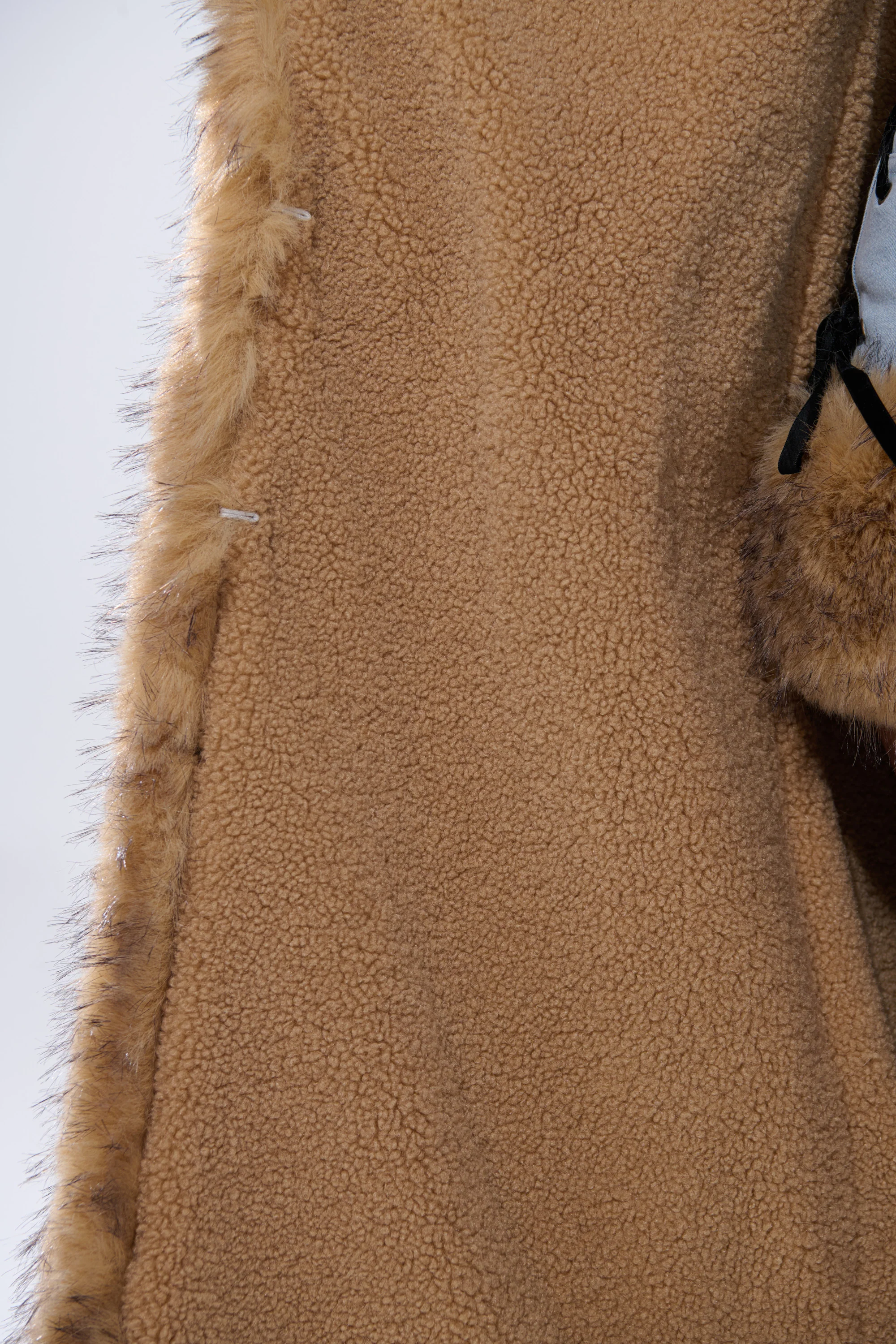 ERYKAH FUR TRIM DENIM TRENCH - Image 7