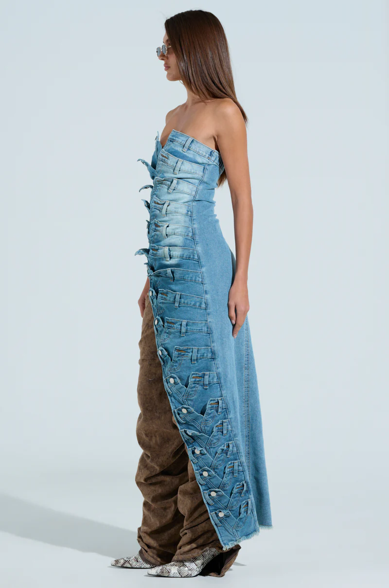 ESSIE DENIM LONG CORSET - Image 3