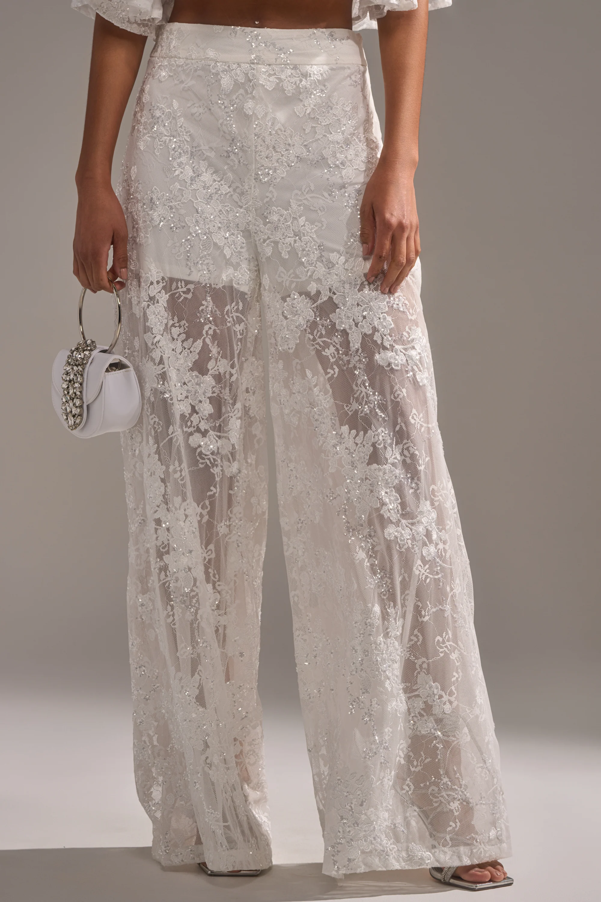 EVA LACE WIDE LEG PANT - Image 2