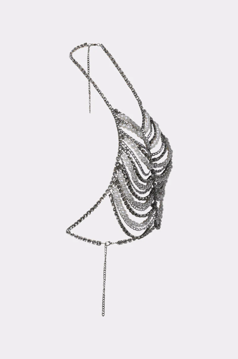EVA PEARL AND RHINESTONE BODY CHAIN - Image 6