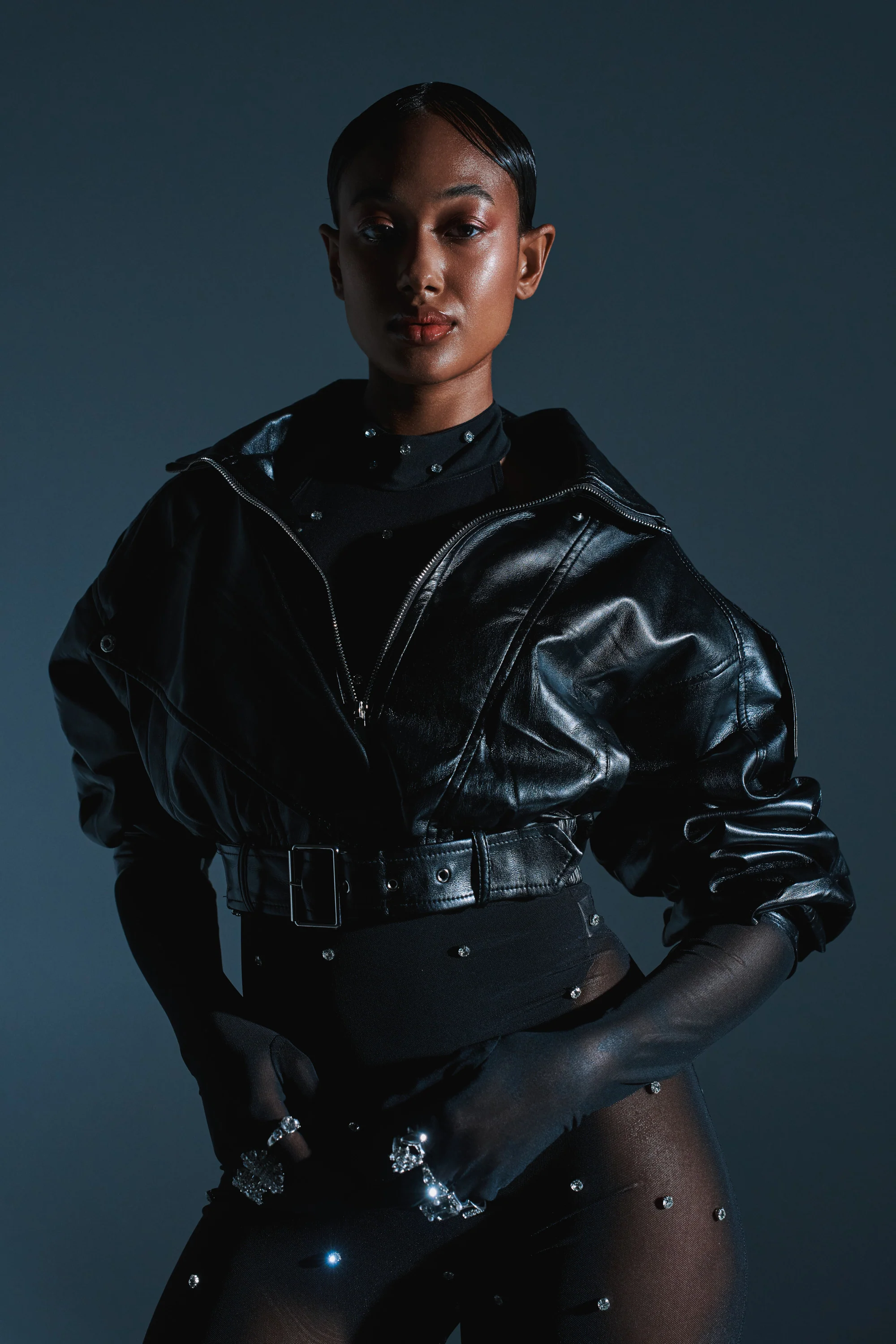 EVA SLOUCHY MOTO IN BLACK - Image 3