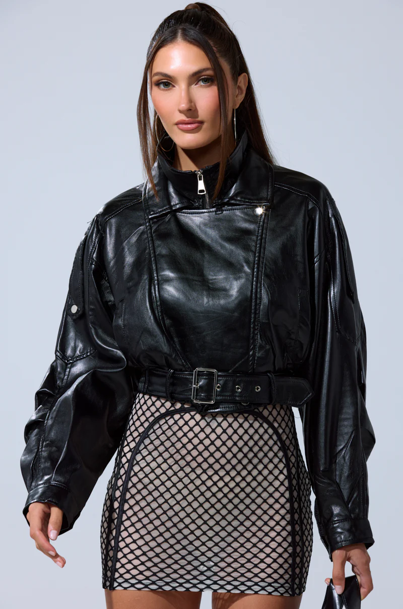 EVA SLOUCHY MOTO IN BLACK - Image 7