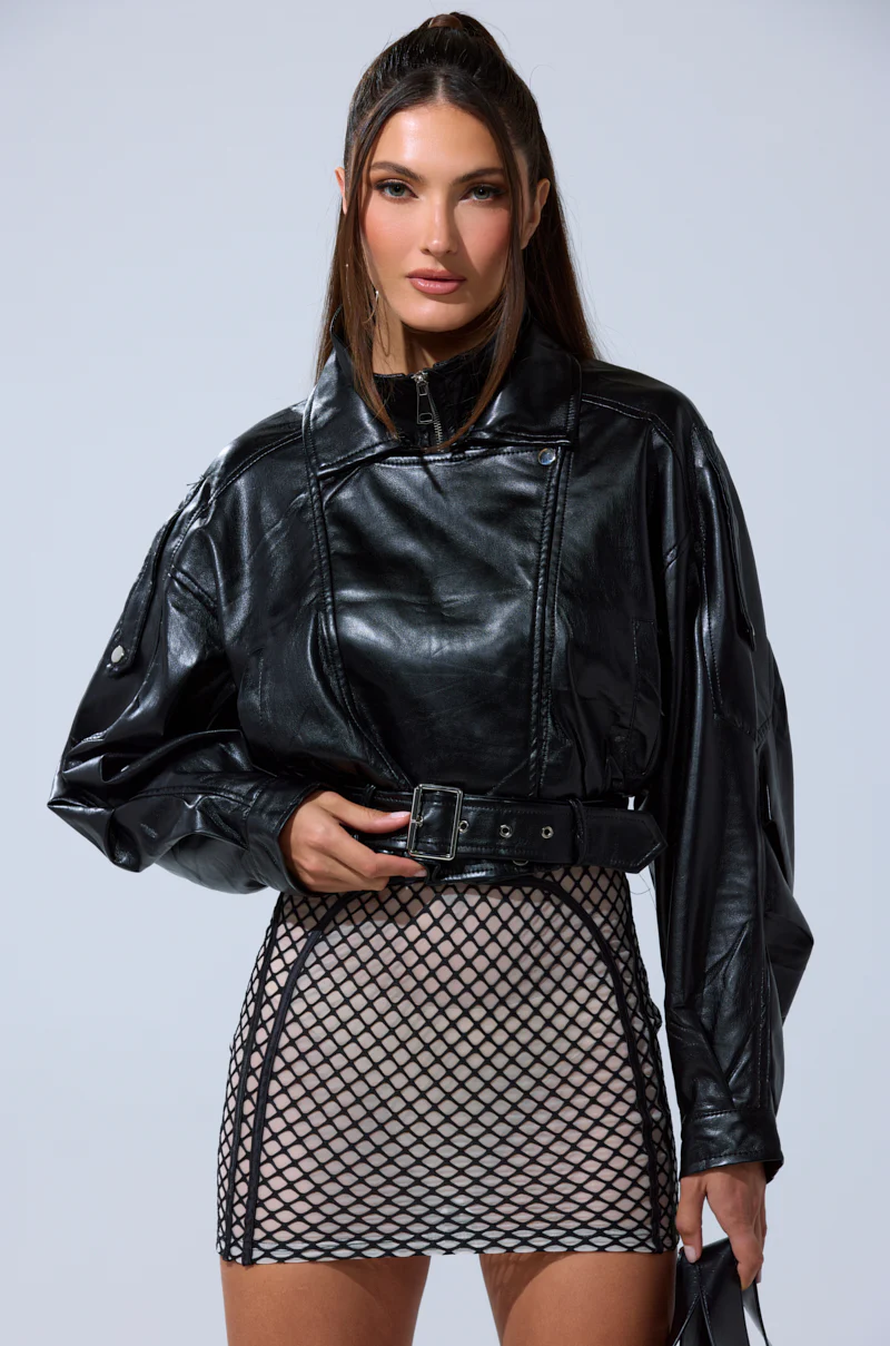 EVA SLOUCHY MOTO IN BLACK - Image 8