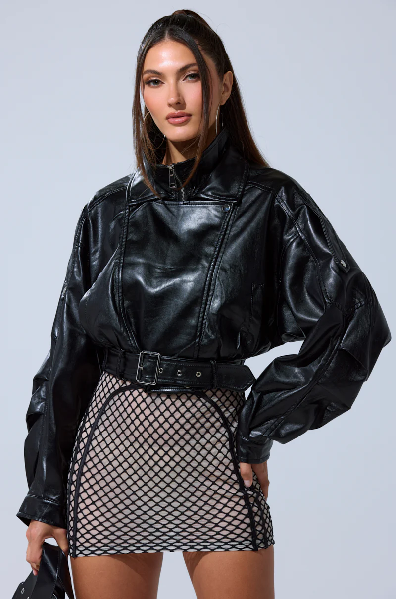 EVA SLOUCHY MOTO IN BLACK - Image 9