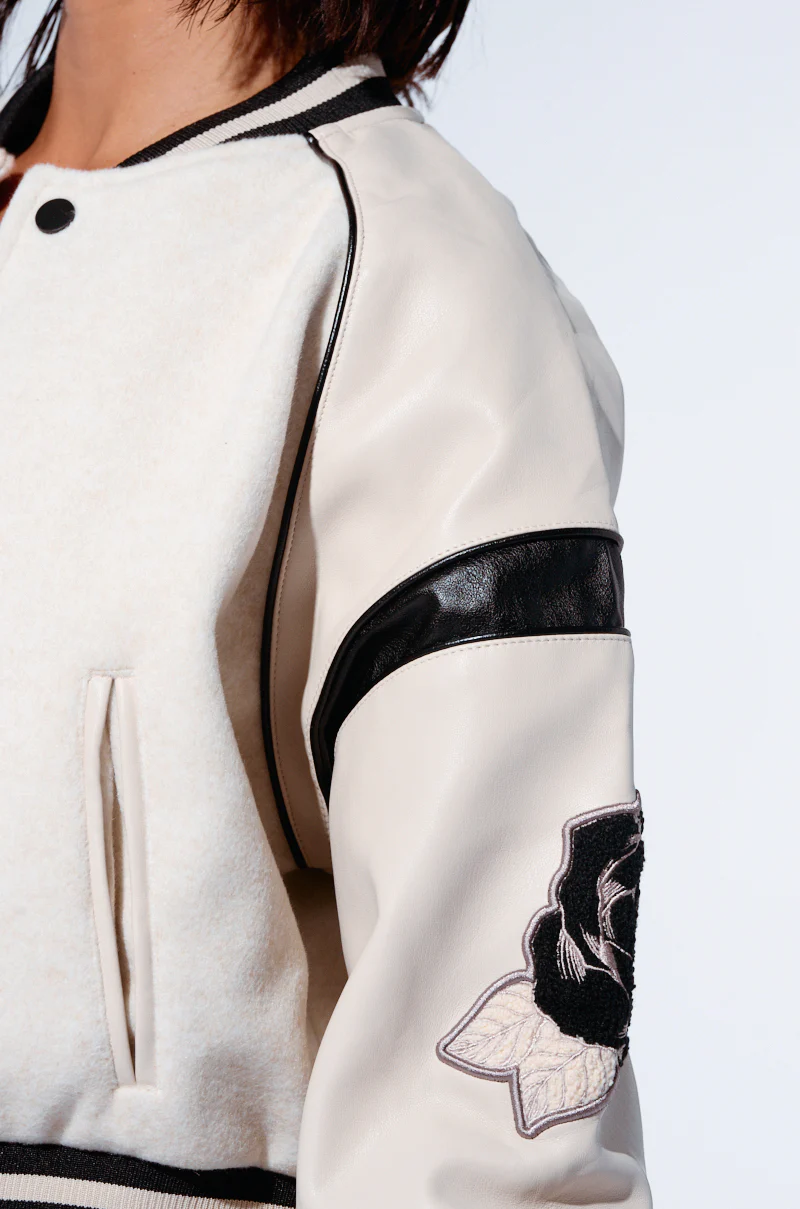 EVERY ROSE EMBROIDERED BOMBER - Image 8