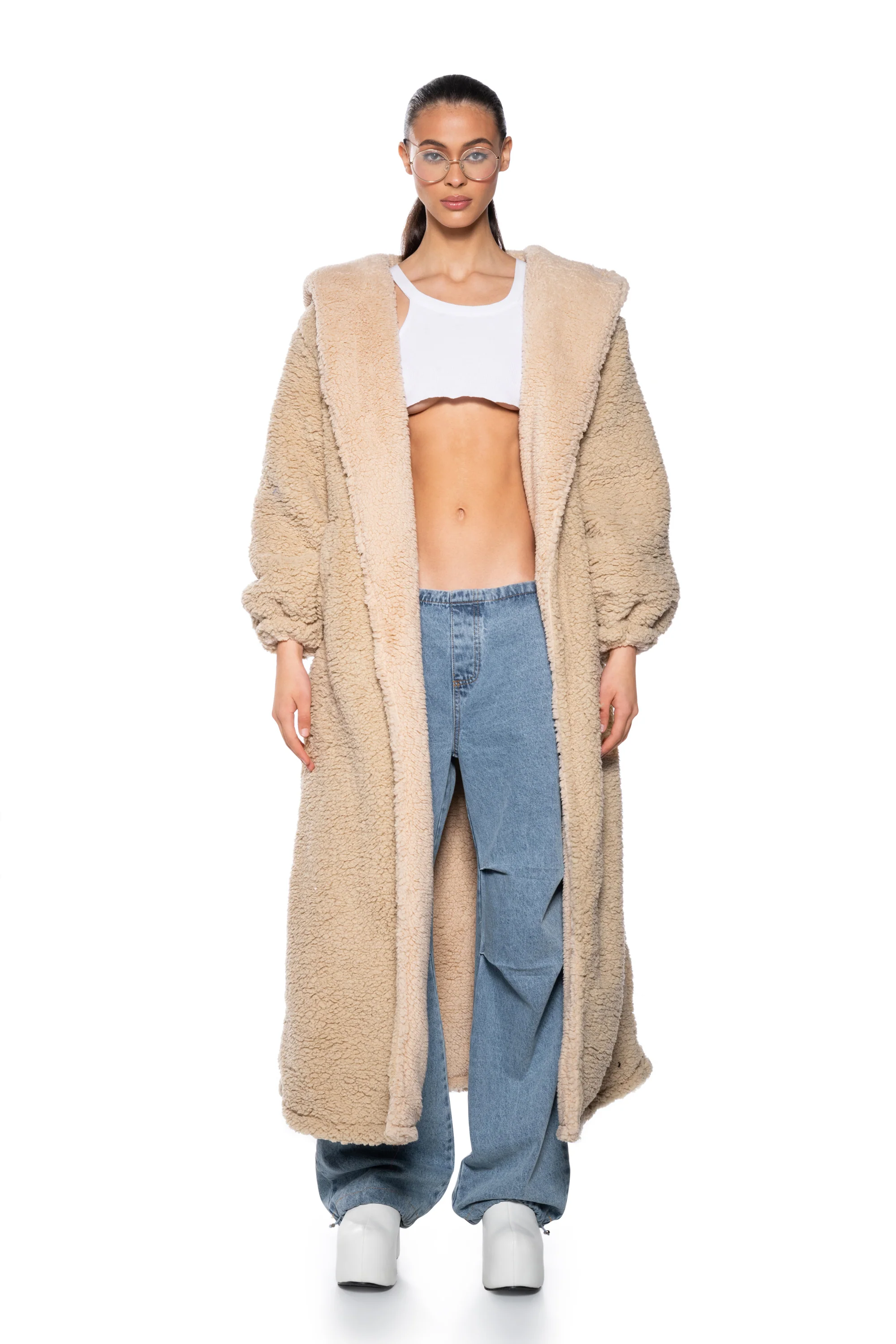 EWE BETTER BELIEVE IT FUZZY SHERPA COAT - Image 8