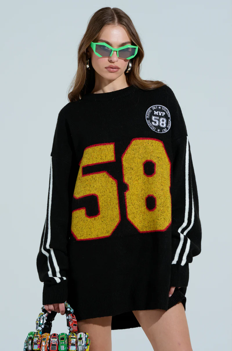 EXCLUSIVE KNIT SWEATER DRESS - Image 2