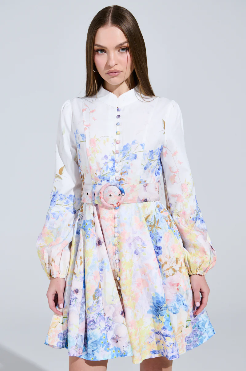 EXPENSIVE TASTE FLORAL MINI DRESS - Image 3