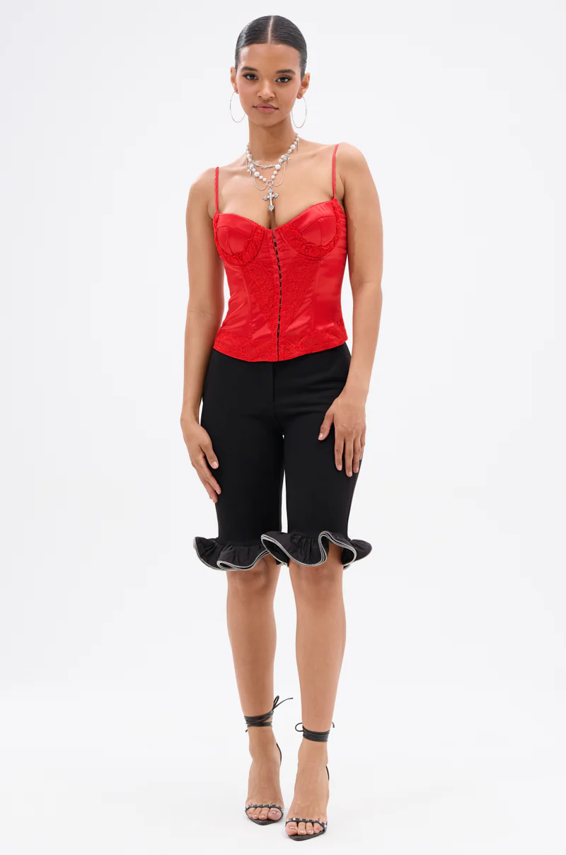 EXQUISITE SATIN LACE CORSET - Image 7