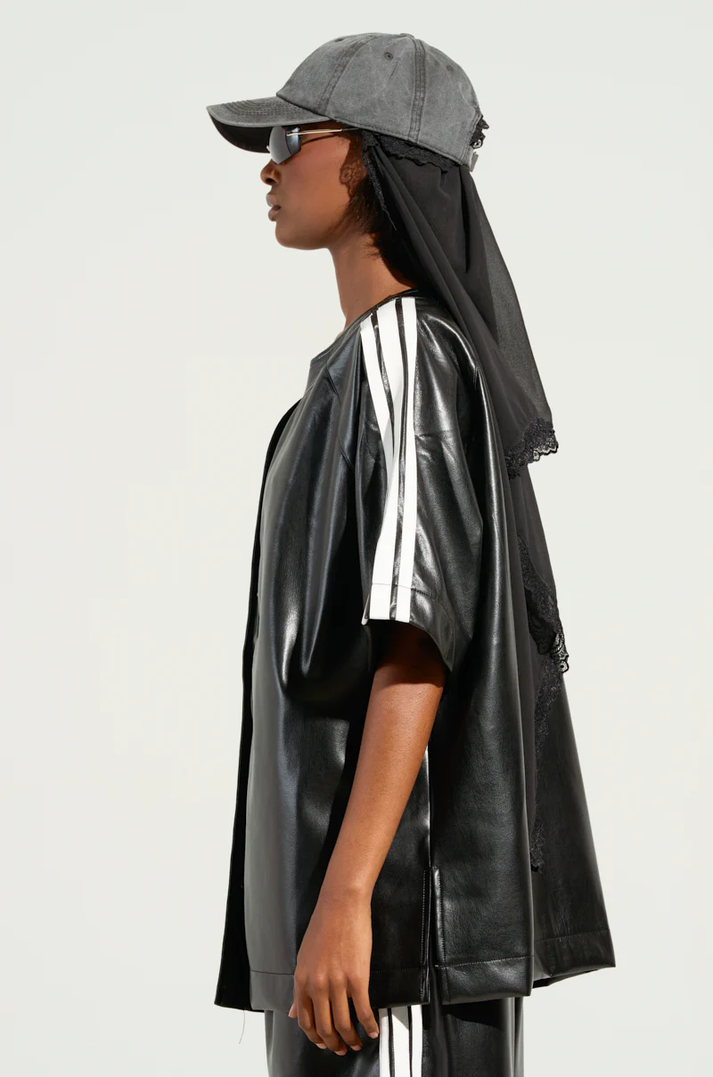 EXTRA BUTTER LEATHER BUTTON DOWN - Image 3