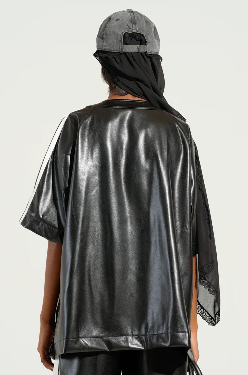 EXTRA BUTTER LEATHER BUTTON DOWN - Image 4