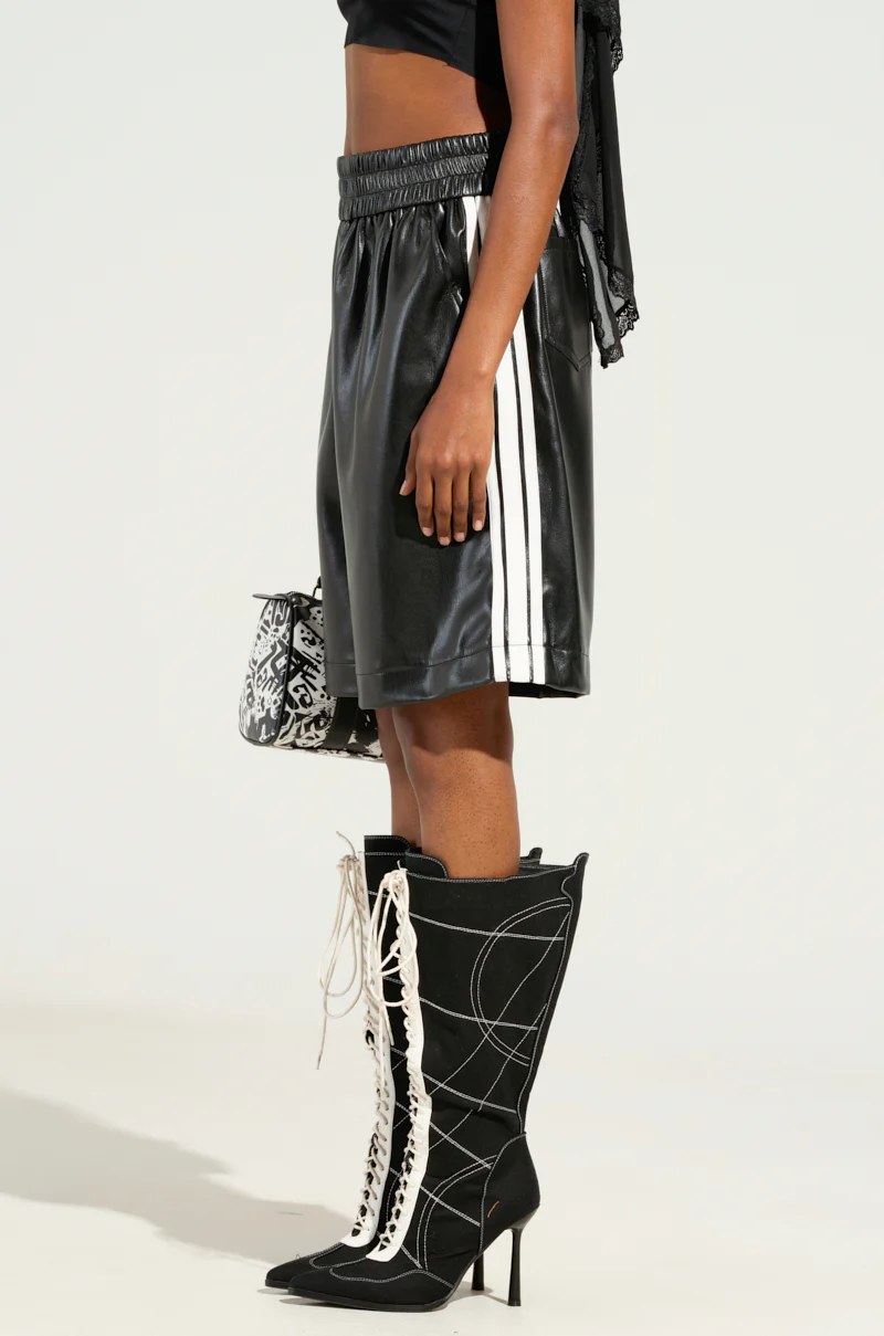 EXTRA BUTTER LEATHER SHORTS - Image 3