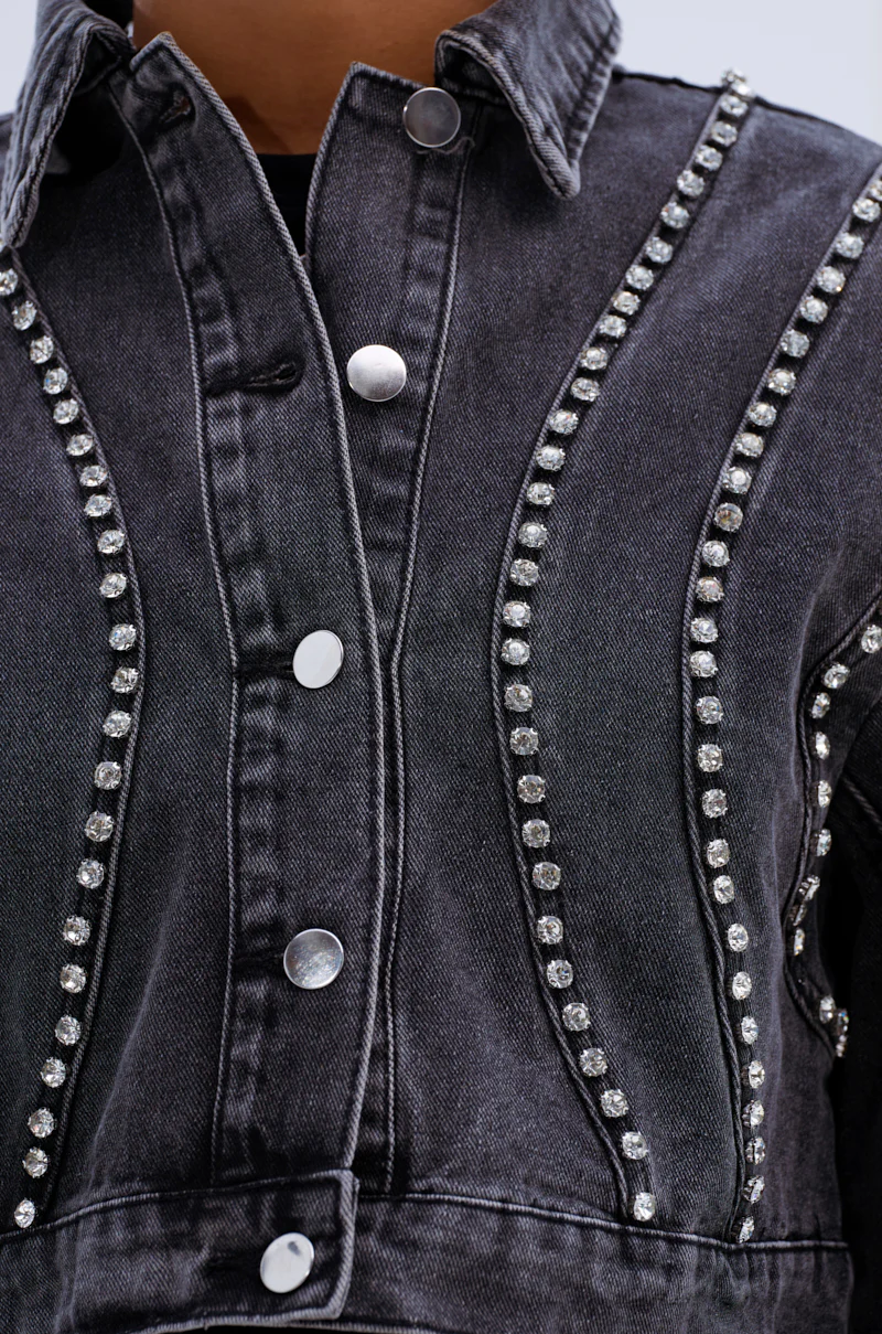EXTRA EXTRA EMBELLISHED DENIM JACKET - Image 6