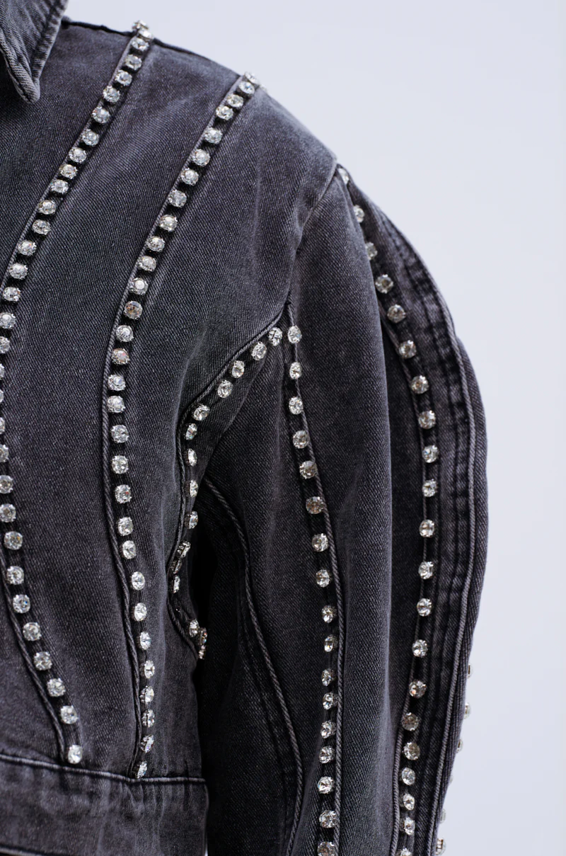 EXTRA EXTRA EMBELLISHED DENIM JACKET - Image 7