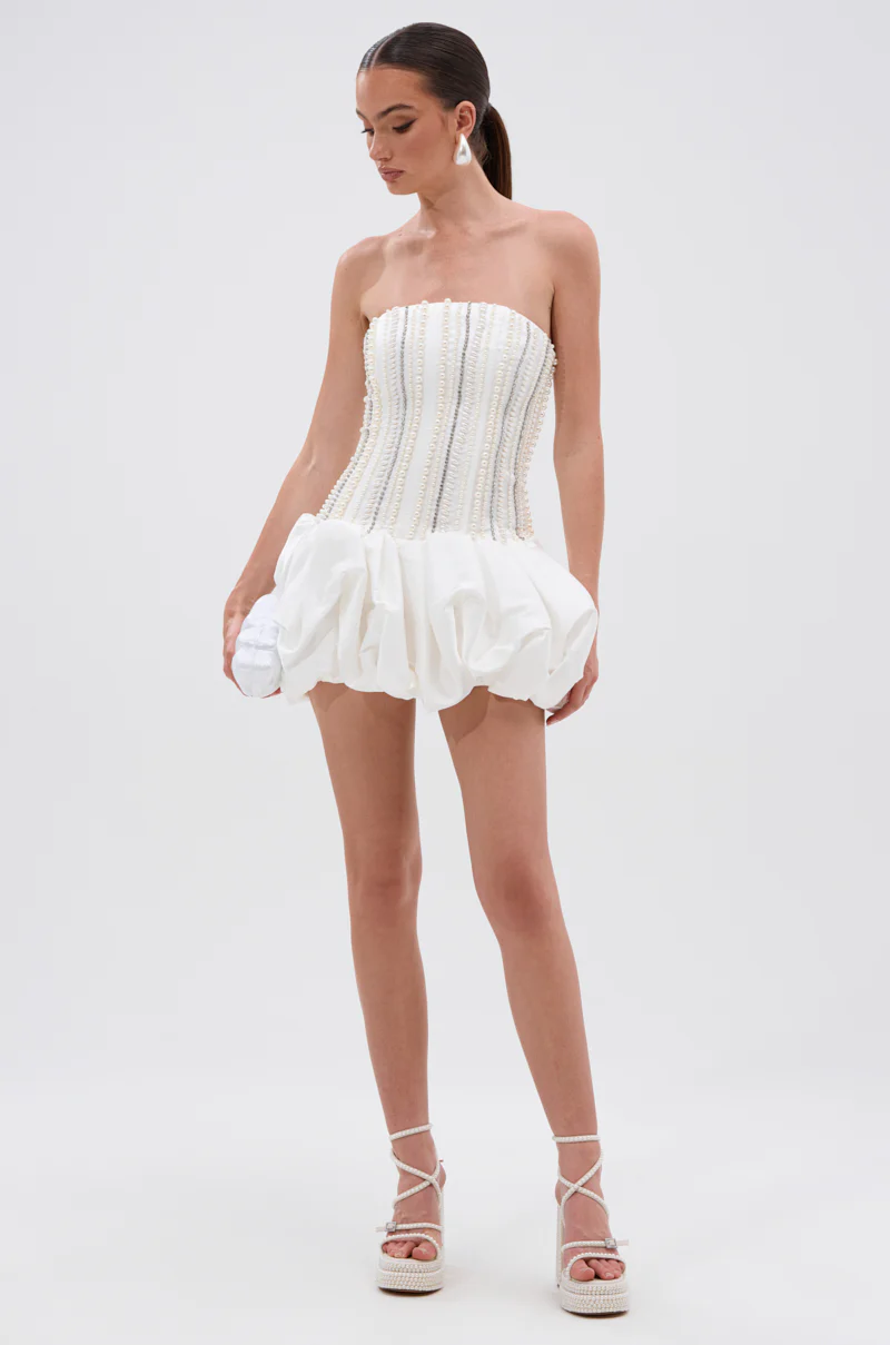 EXTRA! EXTRA! RHINESTONE MINI DRESS - Image 7