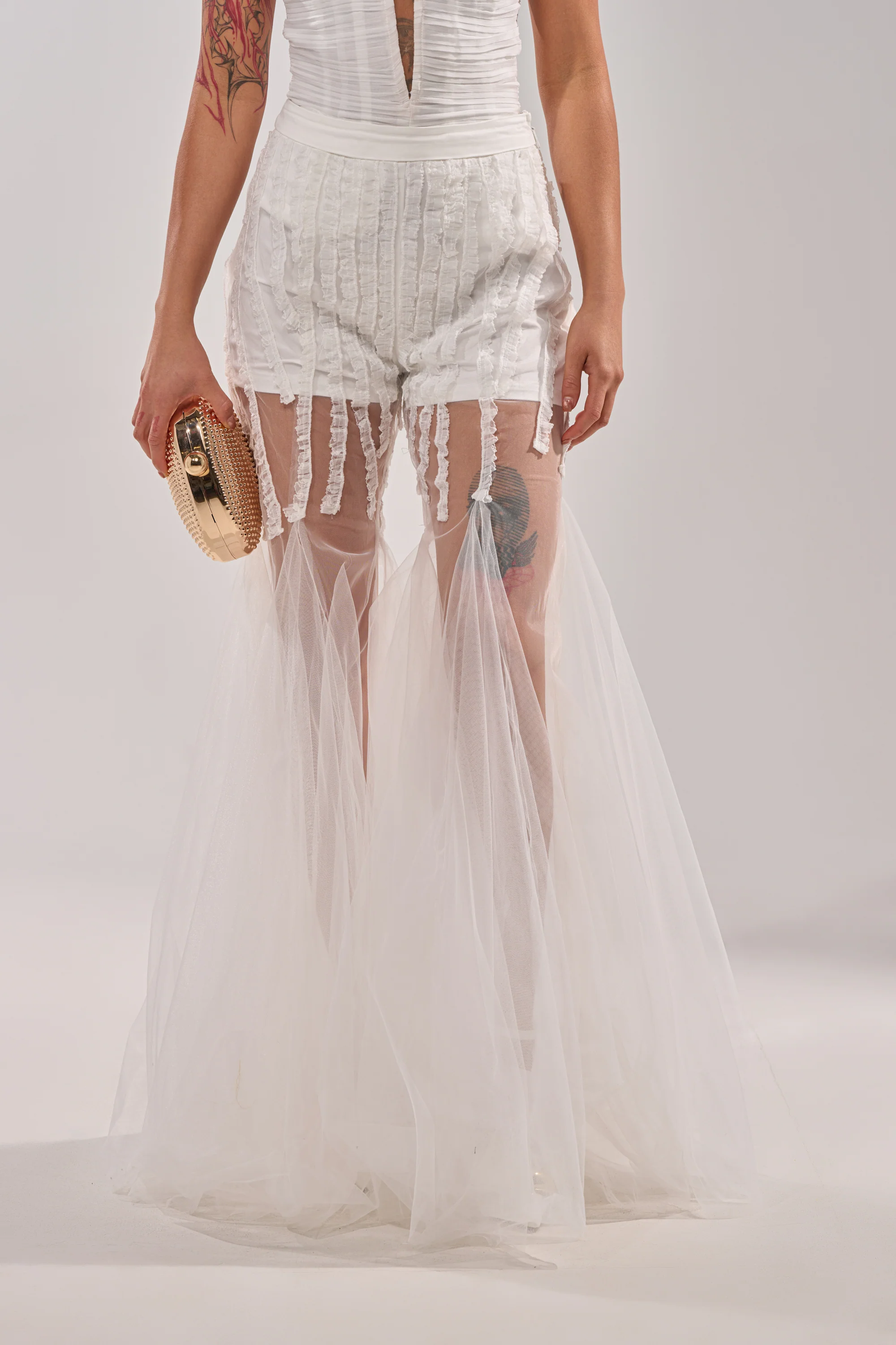 EYE FOR MY EYES ON YOUR MESH FLARE PANT - Image 2