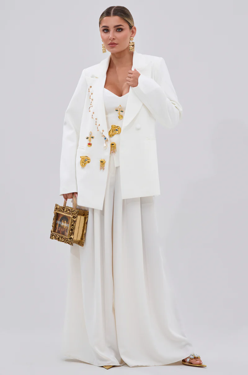 EYE GOT MY EYES ON YOU PIN DETAIL TAILORED BLAZER - Image 8