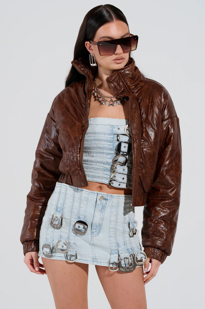 EYES OF THE NIGHT PUFFER JACKET - Image 3