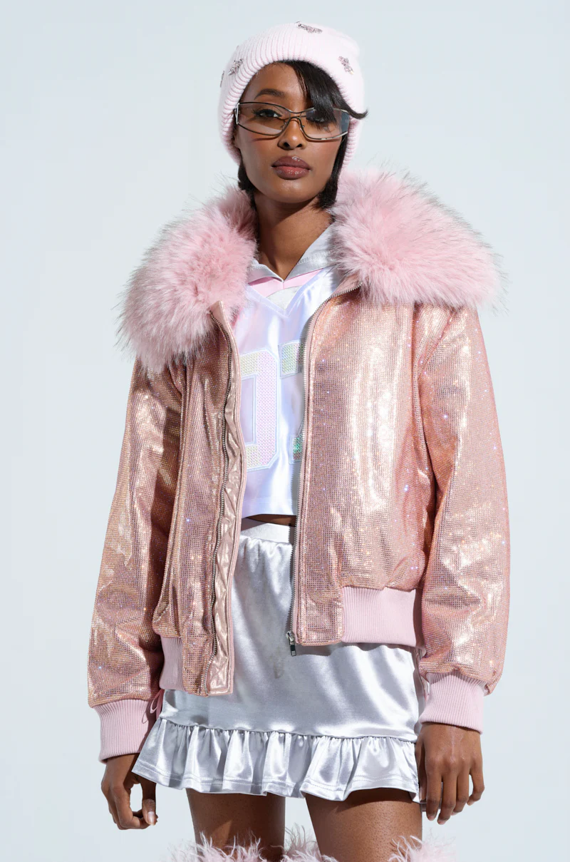 EYES ON ME RHINESTONE PUFFER - Image 3