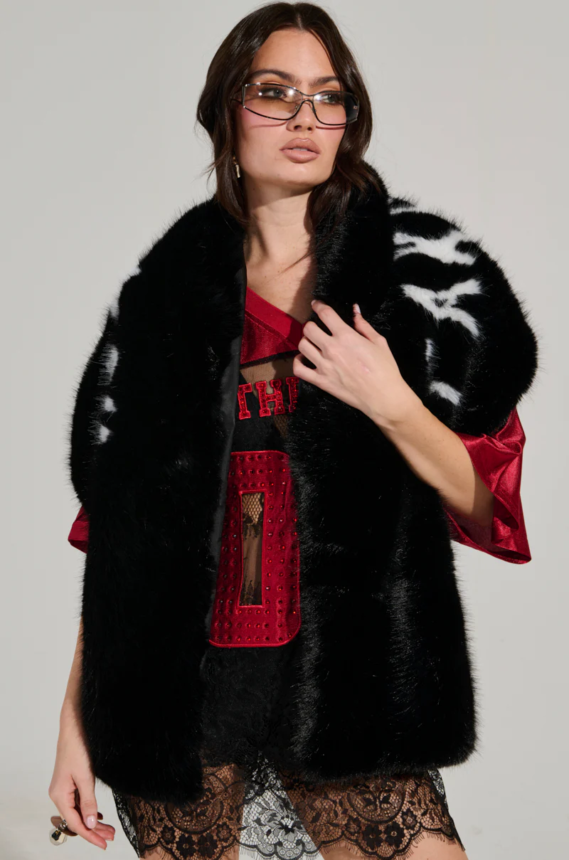 F*CK IT FAUX FUR SCARF - Image 3