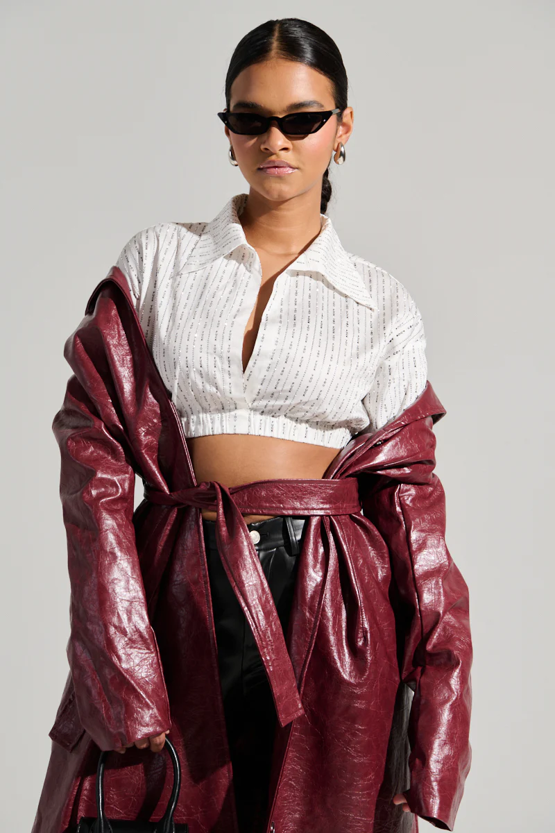 F YOU BUTTON DOWN BLOUSE - Image 2
