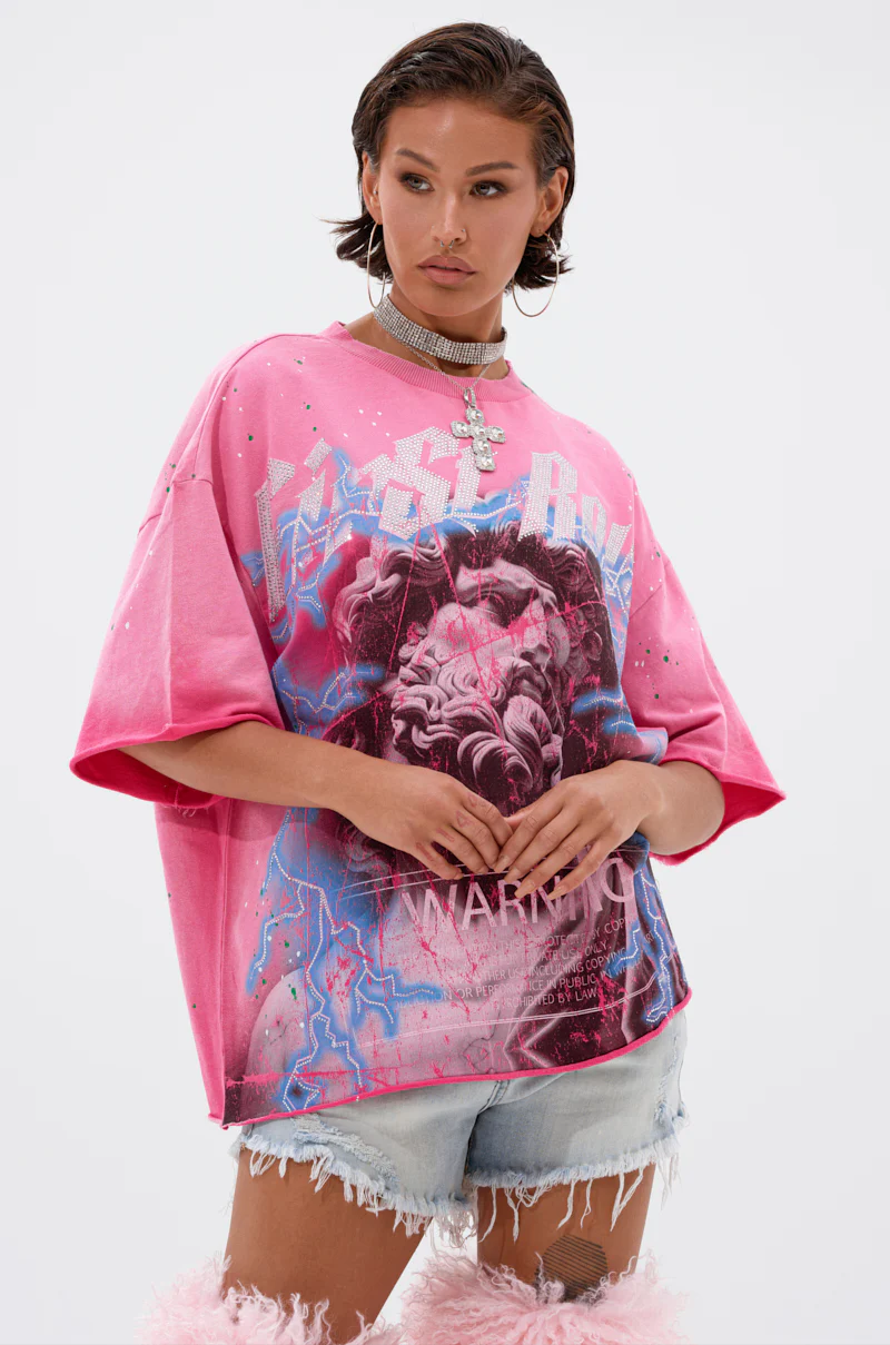 FIRST ROW FADE INTO BLACK OVERSIZED TEE - Image 2