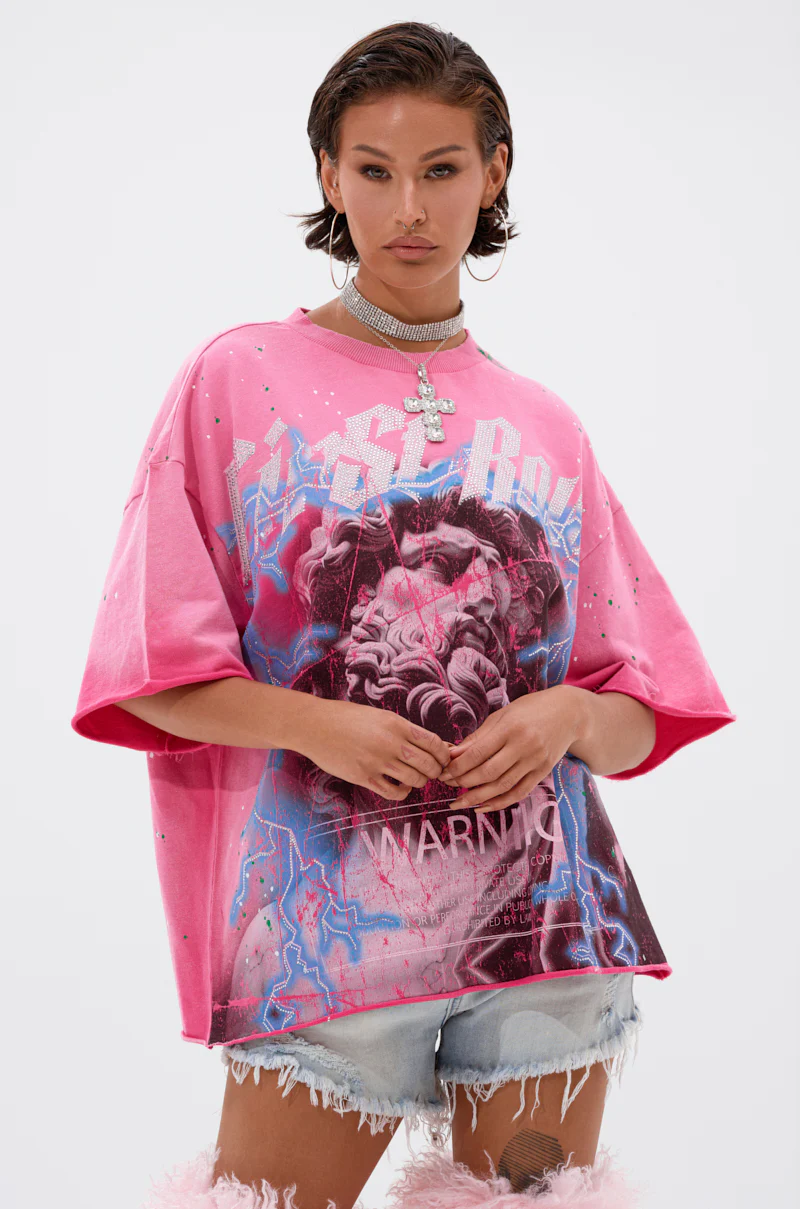 FIRST ROW FADE INTO BLACK OVERSIZED TEE - Image 3