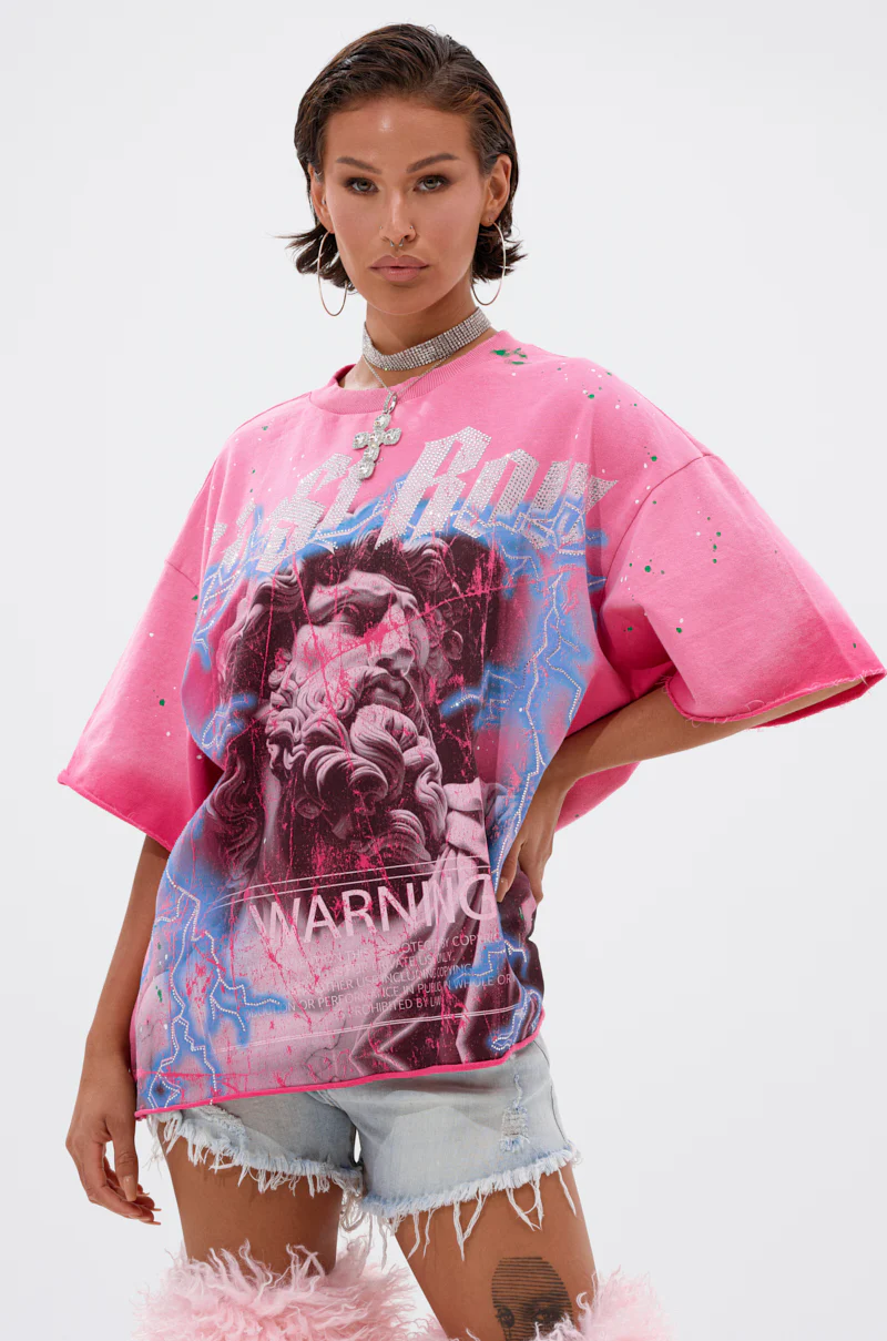 FIRST ROW FADE INTO BLACK OVERSIZED TEE - Image 4