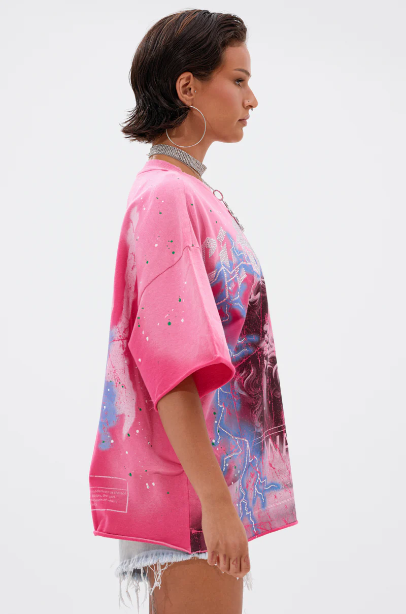 FIRST ROW FADE INTO BLACK OVERSIZED TEE - Image 5