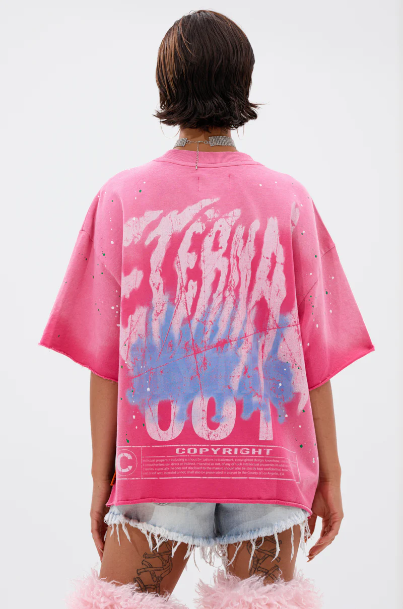 FIRST ROW FADE INTO BLACK OVERSIZED TEE - Image 6