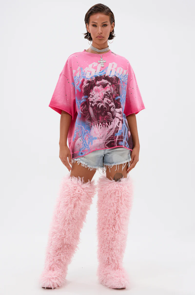 FIRST ROW FADE INTO BLACK OVERSIZED TEE - Image 7
