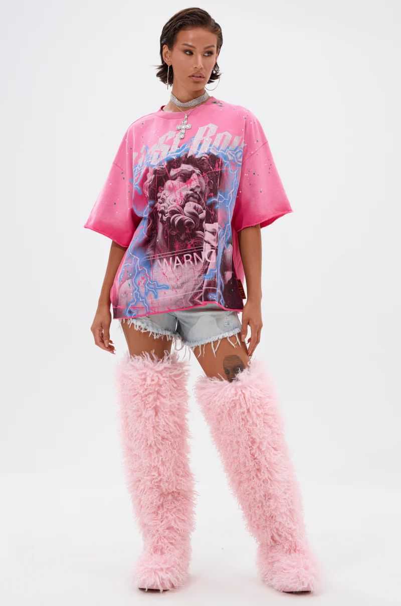 FIRST ROW FADE INTO BLACK OVERSIZED TEE - Image 8