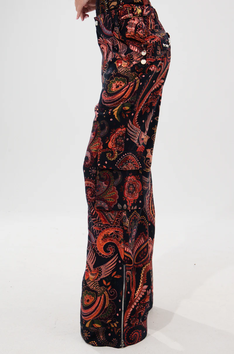 FALL VIBES BROCADE TROUSER - Image 4