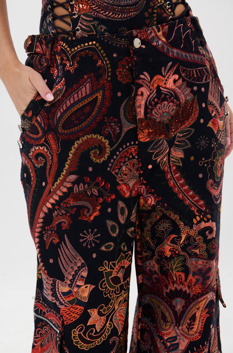 FALL VIBES BROCADE TROUSER - Image 7