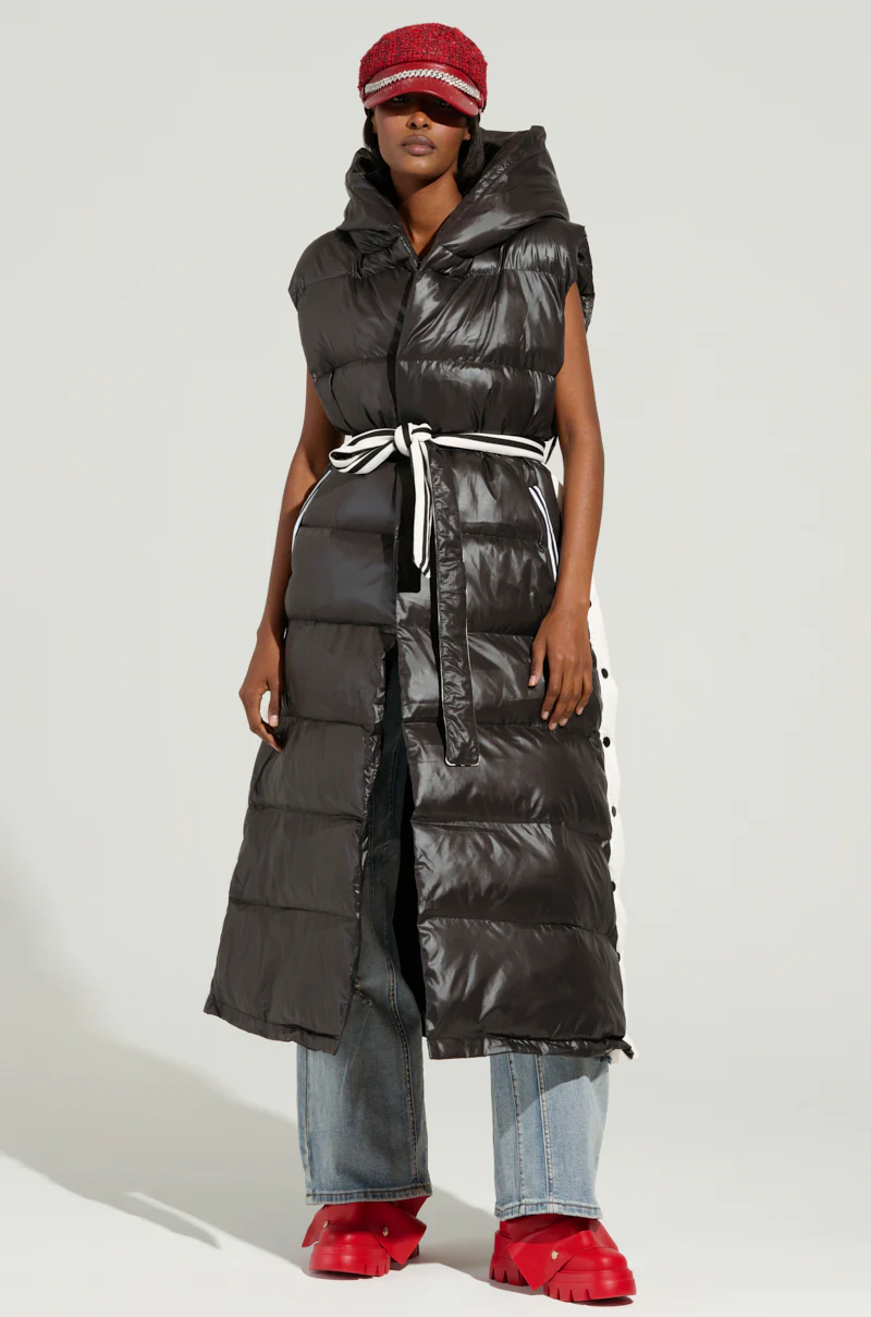 FALLON TEARAWAY VEST IN BLACK - Image 2