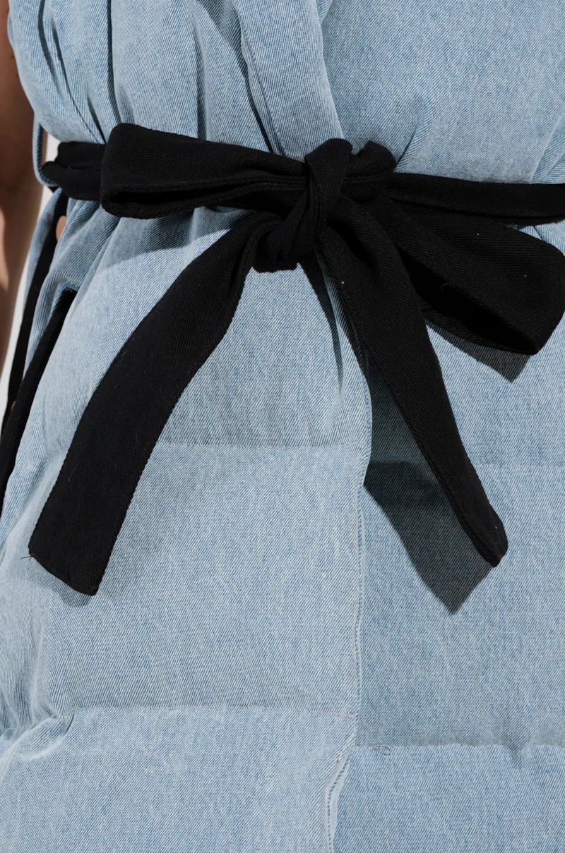 FALLON TEARAWAY VEST IN DENIM - Image 8