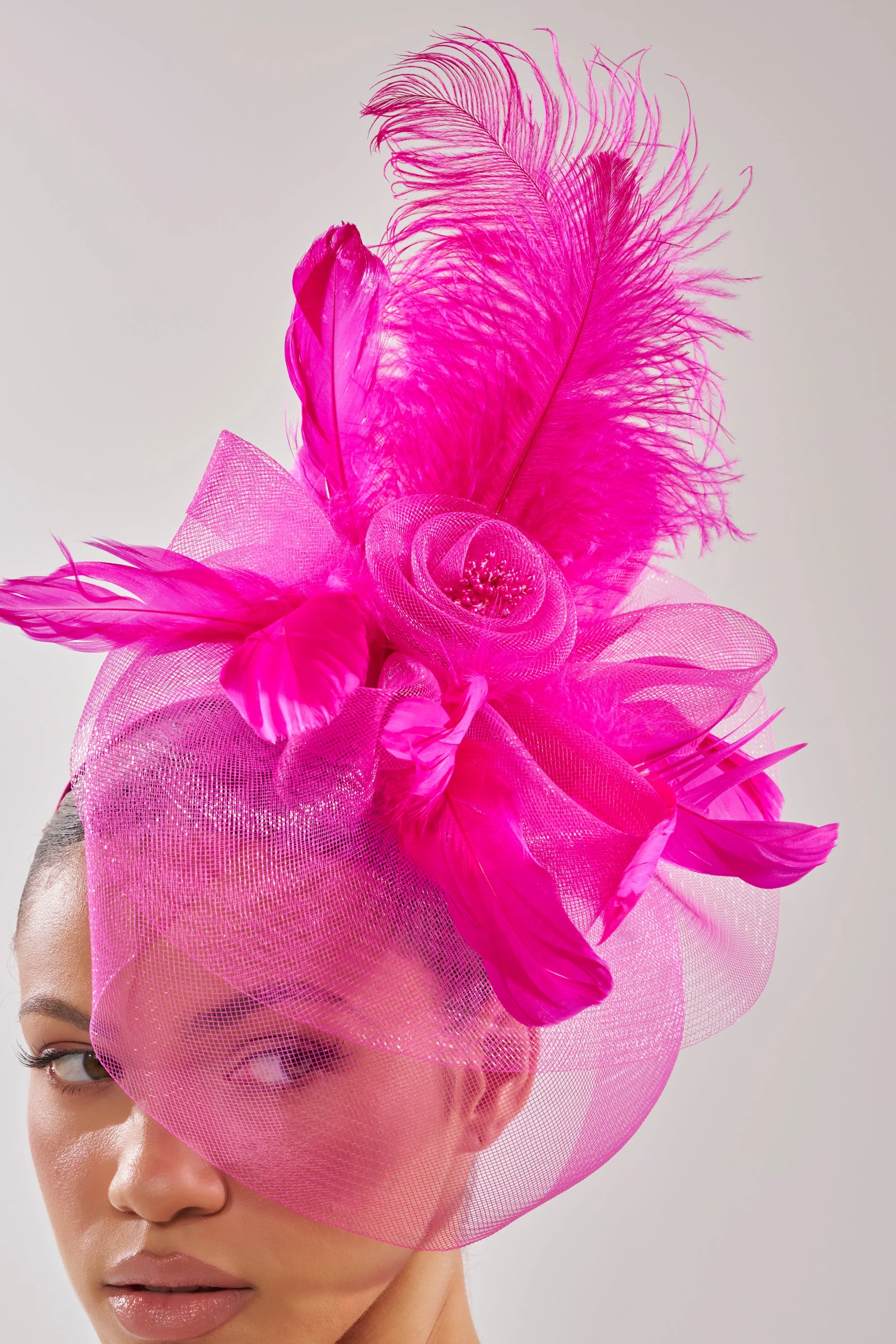 DERBY DAY PINK FASCINATOR - Image 2