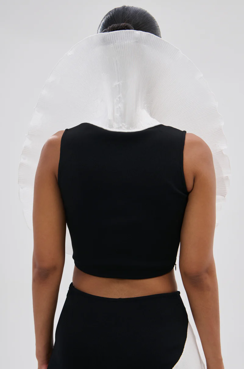 FASHION ICON RUFFLE BANDAGE BLOUSE - Image 5