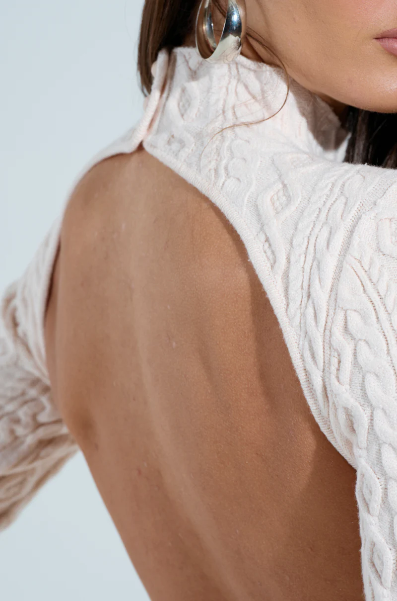 FASHIONABLY LATE CABLEKNIT MINI DRESS - Image 7