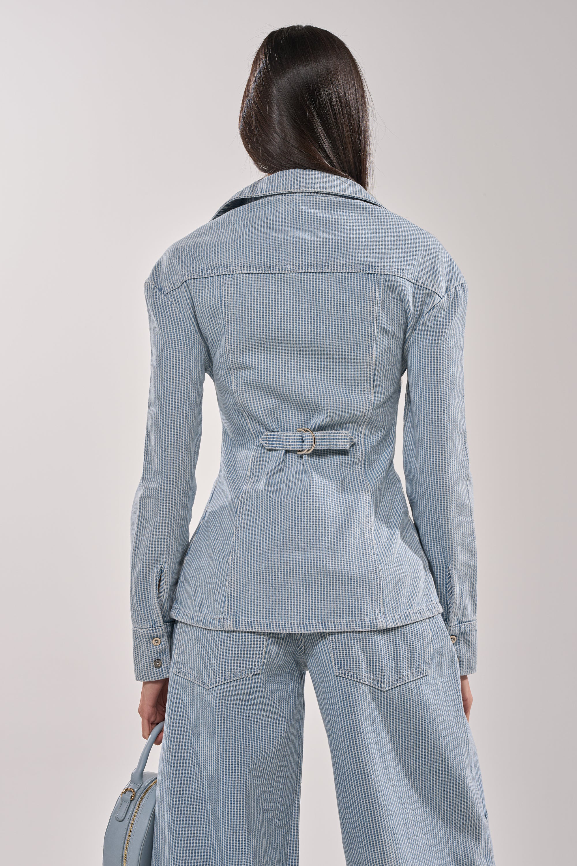FEEL FREE STRIPE BUTTON DOWN - Image 7