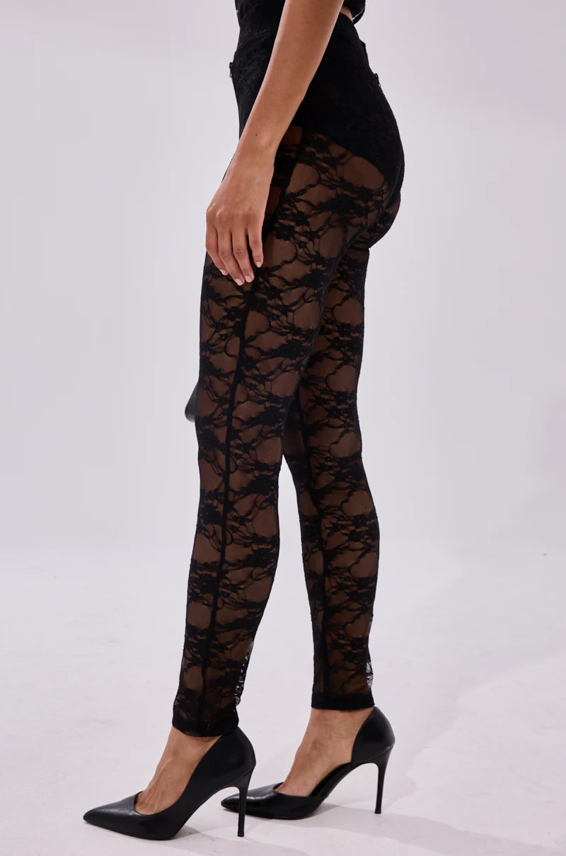 FEEL FREE TO UNZIP ME LACE LEGGING - Image 4