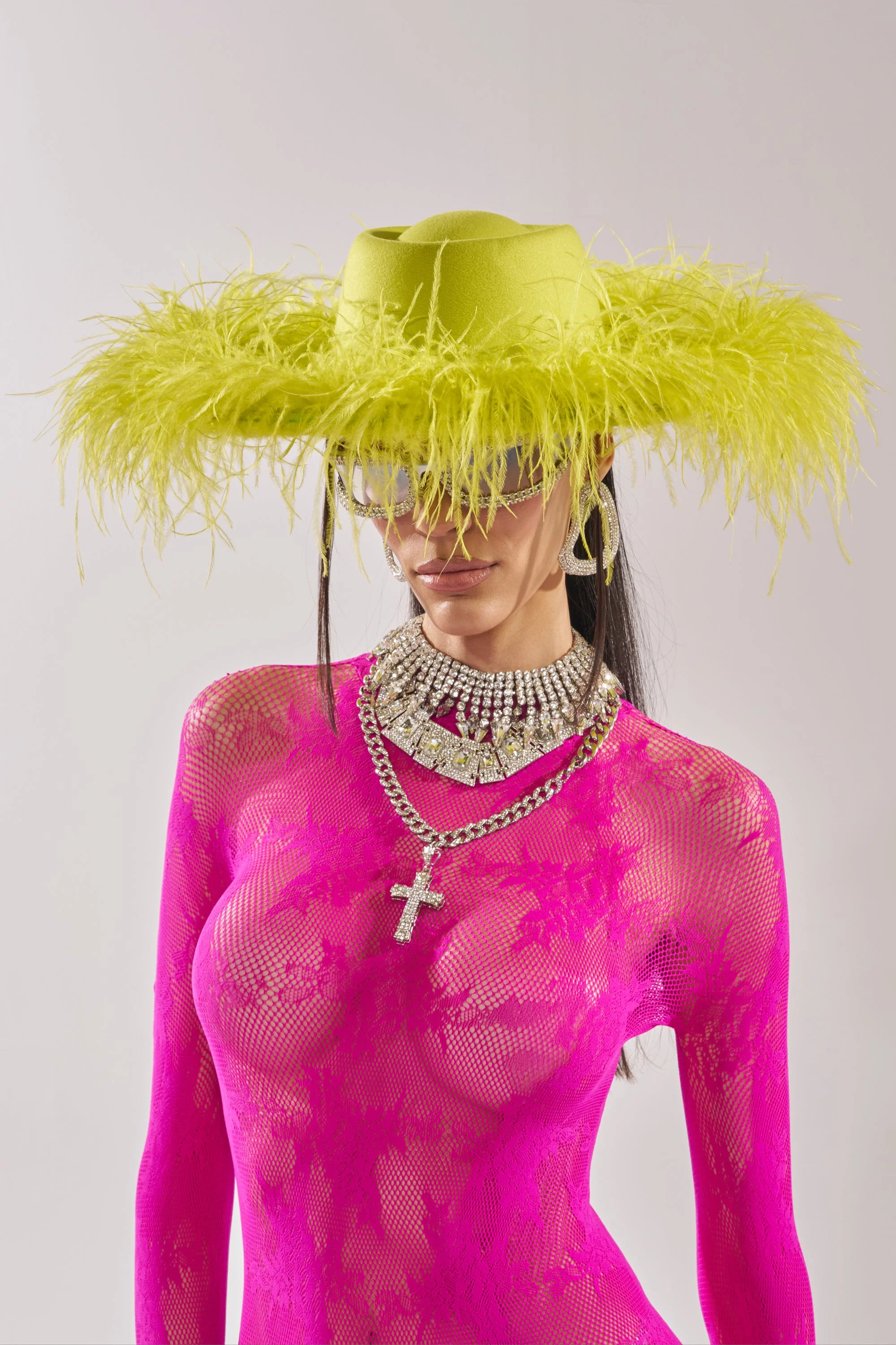 FEEL IT FEATHER BRIM HAT - Image 2
