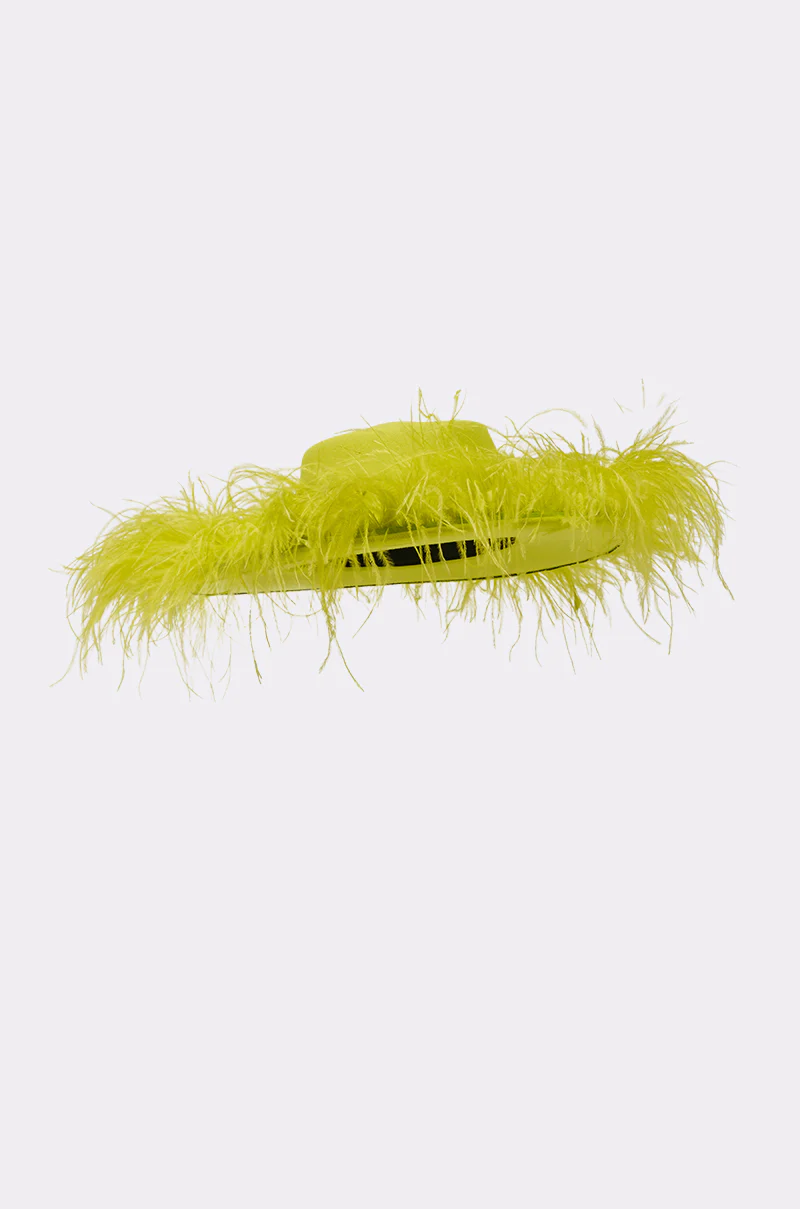 FEEL IT FEATHER BRIM HAT - Image 5