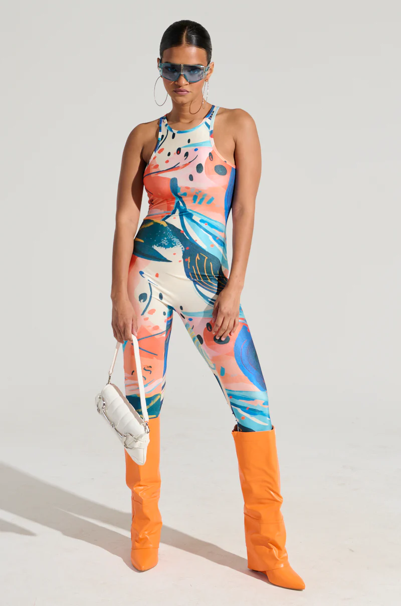 FEELIN MYSELF PRINTED JUMPSUIT - Image 5