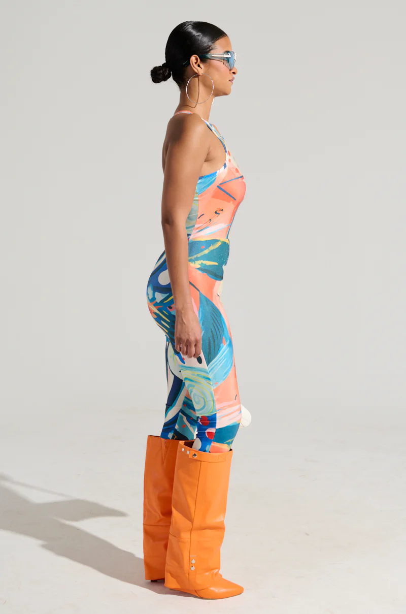FEELIN MYSELF PRINTED JUMPSUIT - Image 9