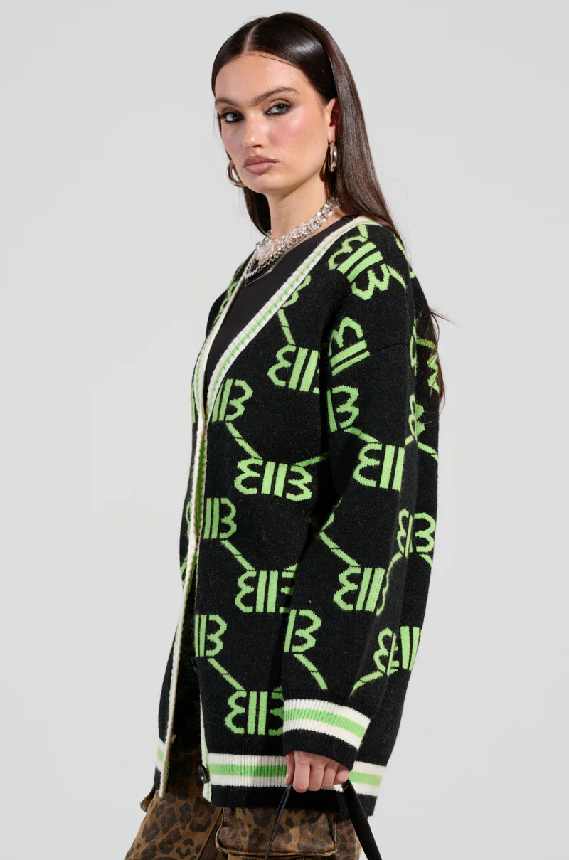 FEELING BRATTY PRINTED SWEATER DRESS - Image 4