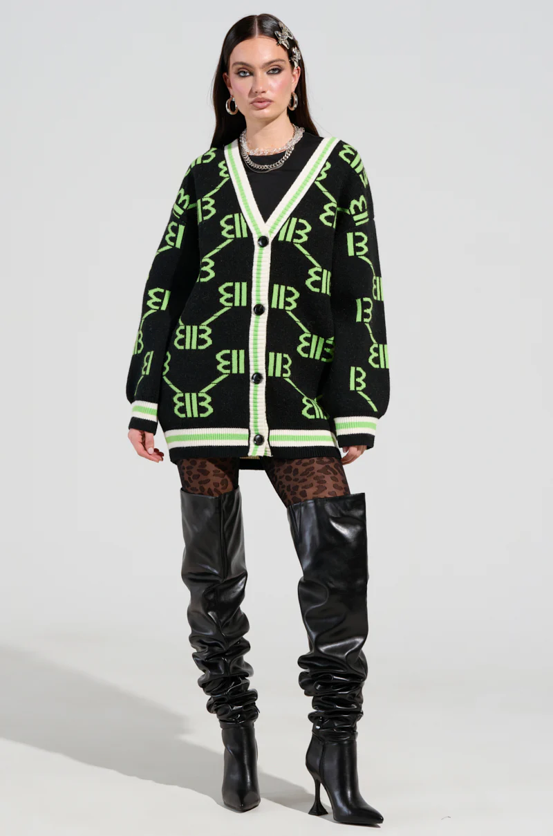 FEELING BRATTY PRINTED SWEATER DRESS - Image 8