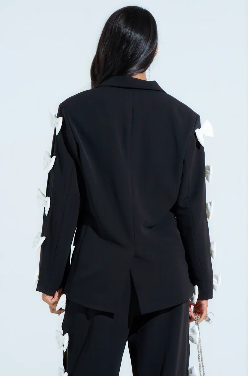 FEELING CUTE BOW DETAIL BLAZER - Image 5