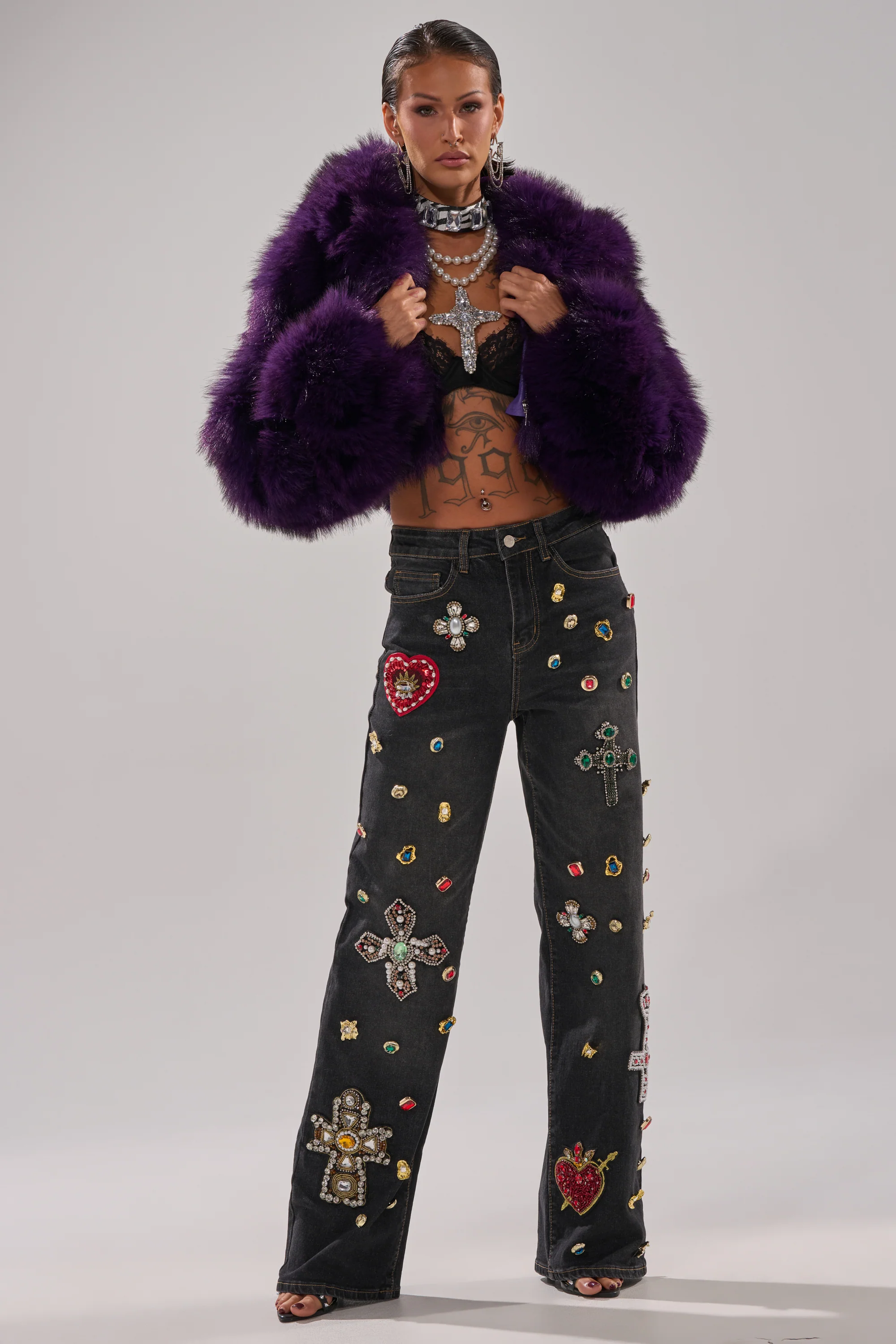 FEELING EXTRA BLESSED EMBELLISHED DENIM - Image 8